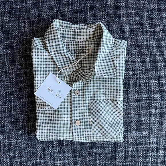 NWT Love and Grown Fall Gingham Boy Shirt Size 8 - Picture 5 of 5